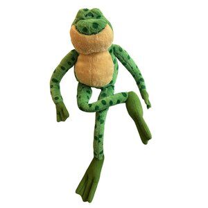 Gund Farley The Frog Plush Toy Retired 2005 18" Green & Tan Soft Stuffed Animal